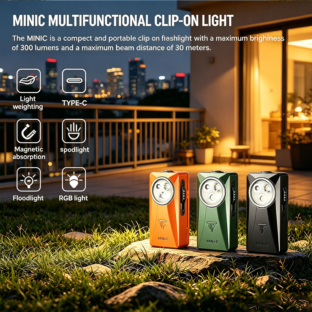 Edc Carry Clip - Trustfire MINIC 800 Lumens EDC Flashlight