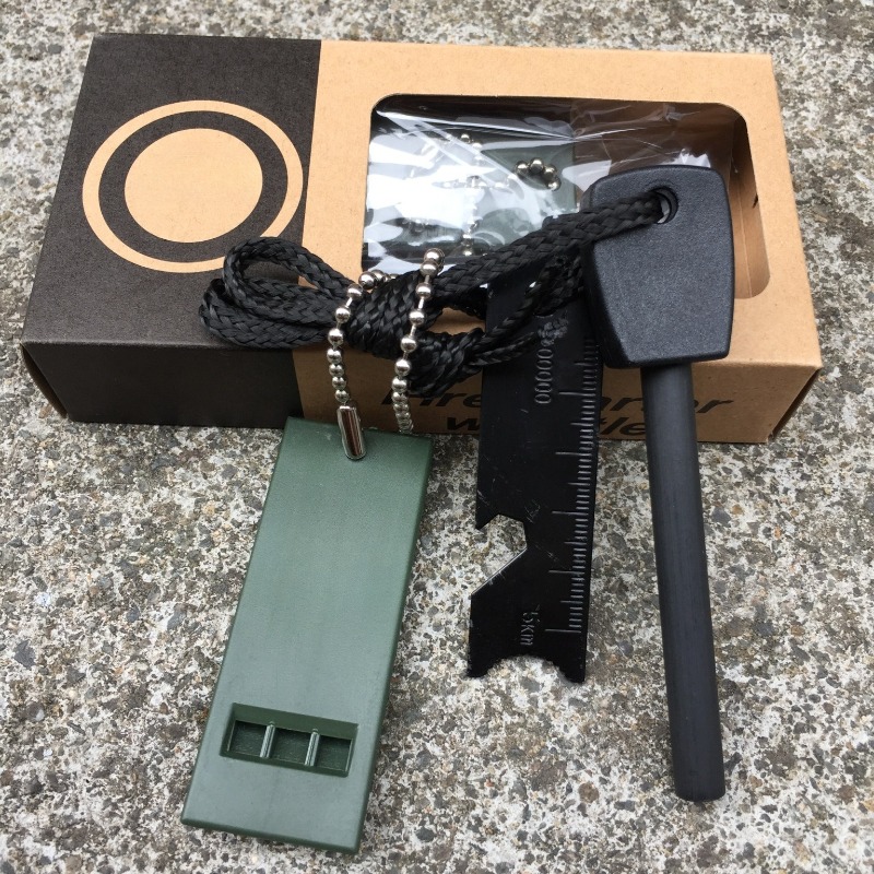Ferro Rod Striker - Outdoor Survival Fire Starter Kit, Ferrocerium