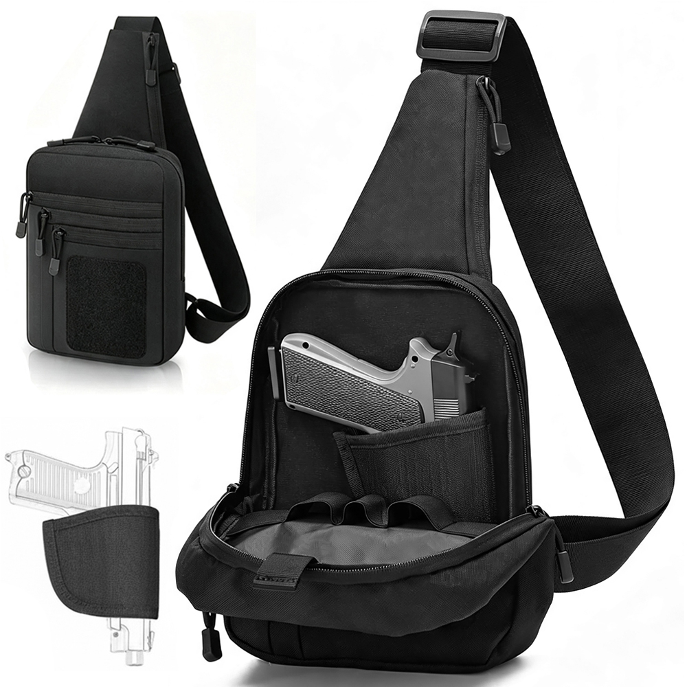 Edc Carry Bag For Pistol - Concealed Carry Chest Gun Bag Pistol