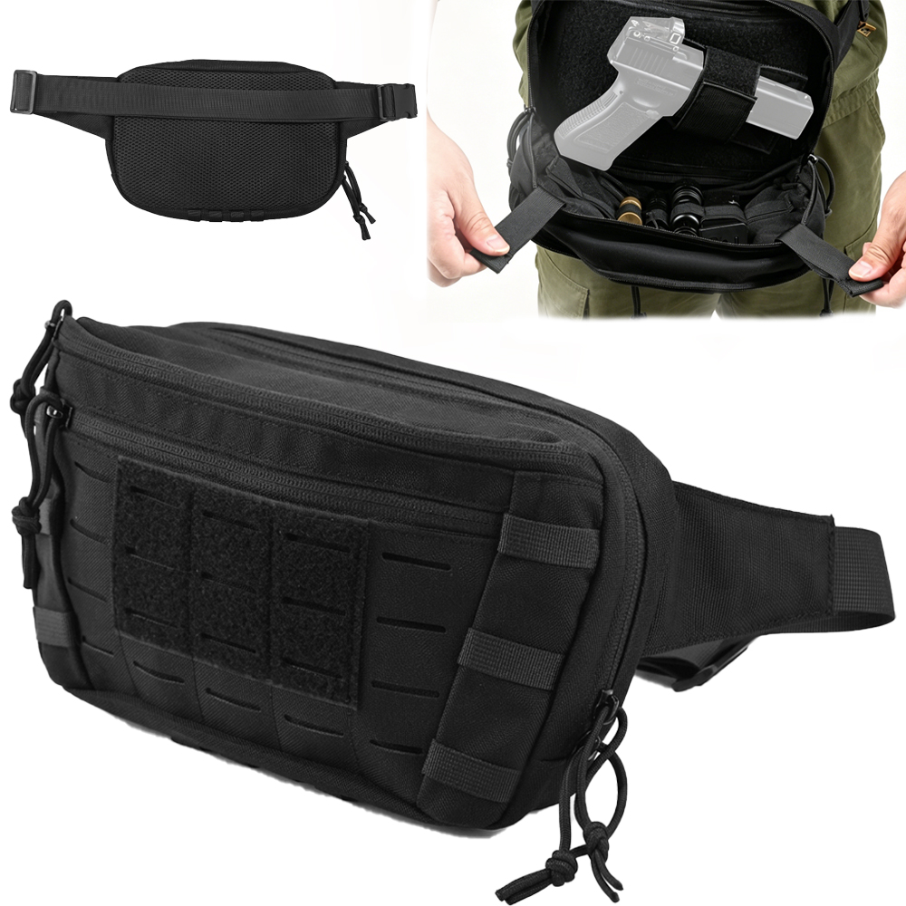 Edc Carry Bag For Pistol - Tactical Pistol Waist Bag CCW Fanny