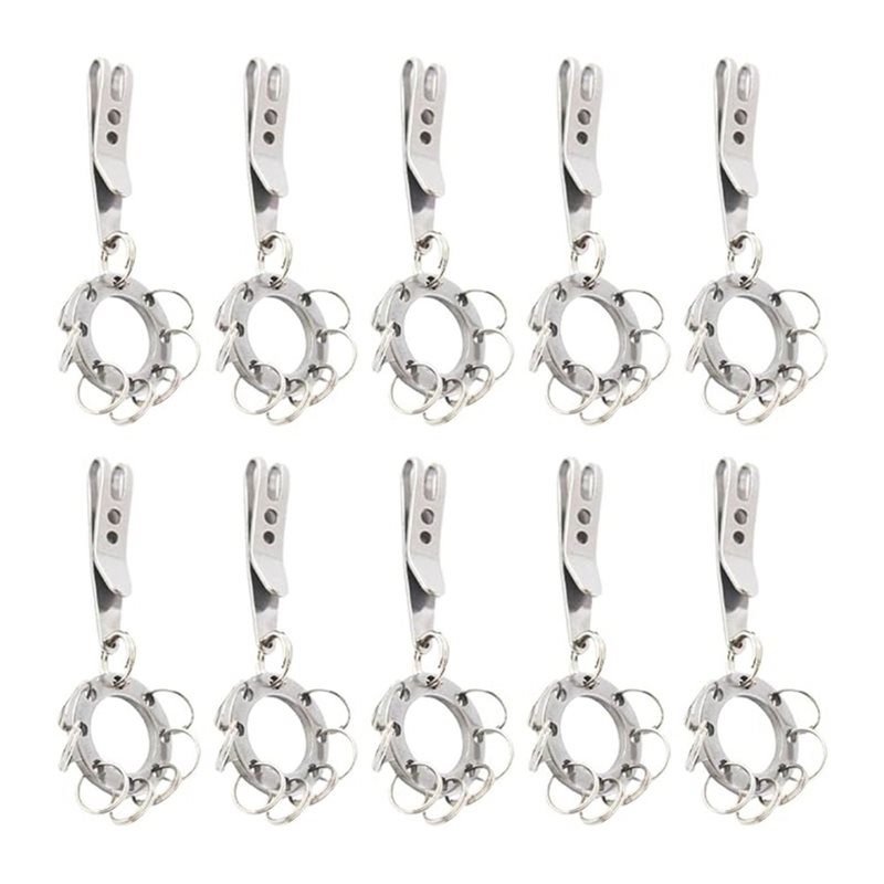 Edc Carry Clip - T22C Multi-Purpose Circle Belt Clip(10-Pack) For