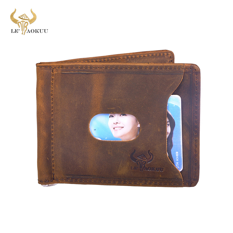 Money Clip Magnetic - Quality Leather Men Magnetic Money Clip
