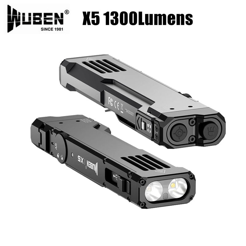 Edc Daily Carry - WUBEN X5 Compact EDC Flashlight 1300Lumens