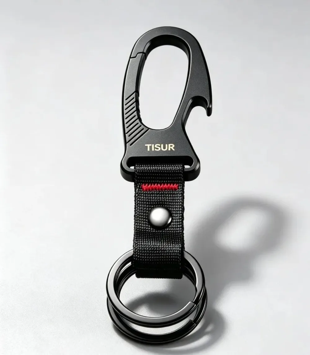 Edc Carry Clip - Titanium Carabiner Keychain Clip Multitool, Portable
