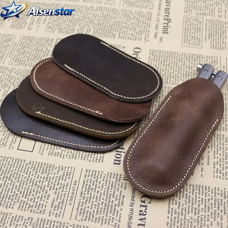 Edc Pocket Carry Fixed Blade - Leather small knife cover carrying knife