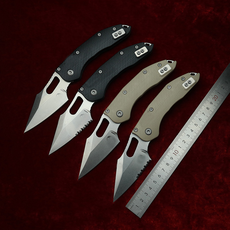Edc Carry Clip - LEMIFSHE Manual Stitch Textured G10 Handle