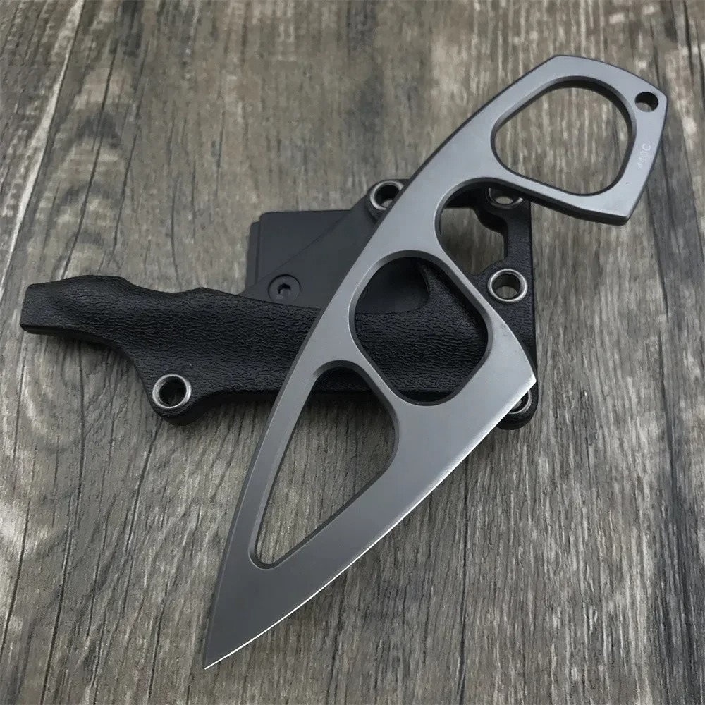 Edc Pocket Carry Fixed Blade - High Hardness Neck Knife 440C Blade