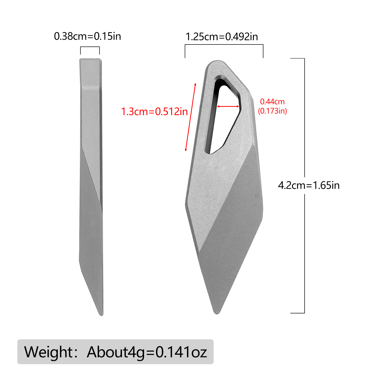 Portable Titanium Alloy 2Pcs E - огляд і ціна Edc Daily Carry