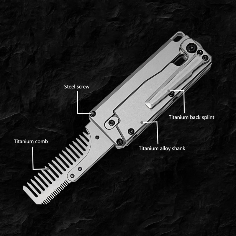 Titanium Alloy Folding Comb Re - огляд і ціна Comb Pocket Titanium
