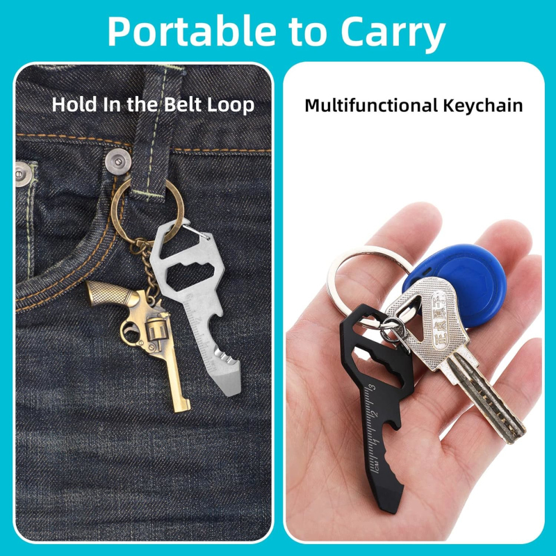 1Pcs Keychain Bottle Opener Mu - огляд і ціна Edc Carry Backpack