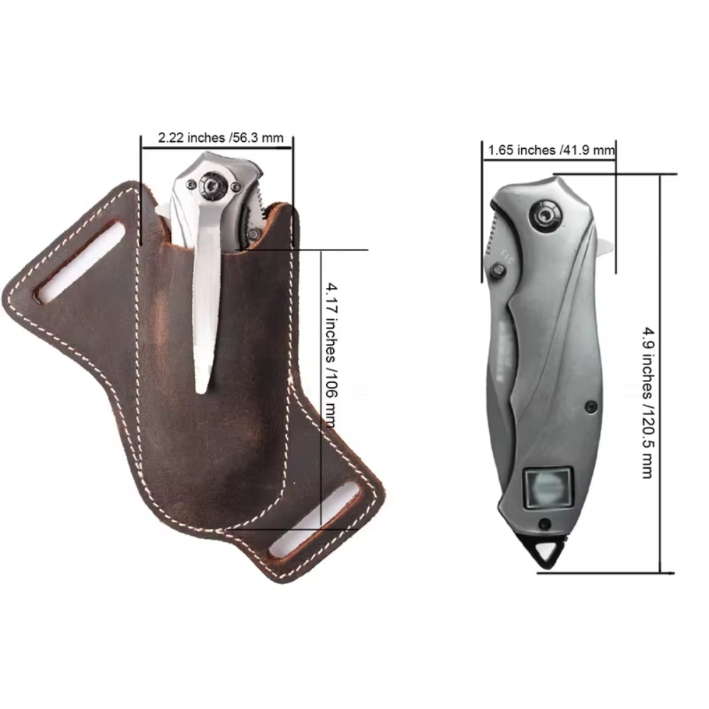 Premium Rugged Leather Knife S - огляд і ціна Edc Carry Belt Leather