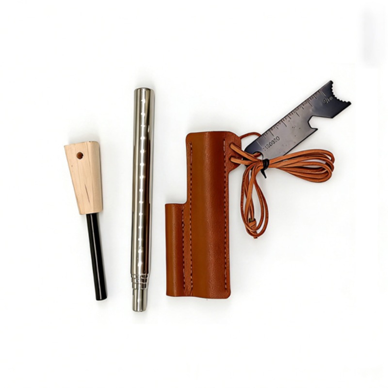 Leather Cover Outdoor Survival - огляд і ціна Ferro Rod Striker