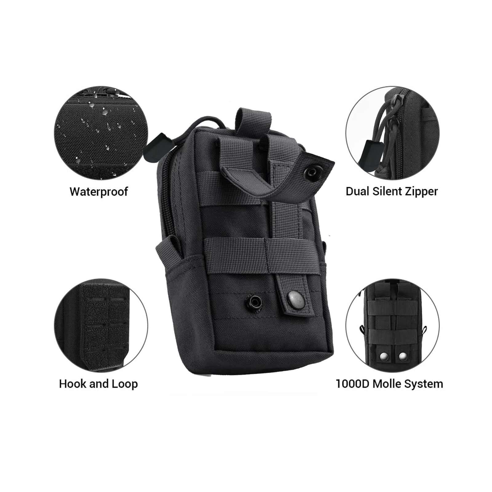 Tactical Molle Pouch Waist Bag - огляд і ціна Edc Carry Belt Pouch
