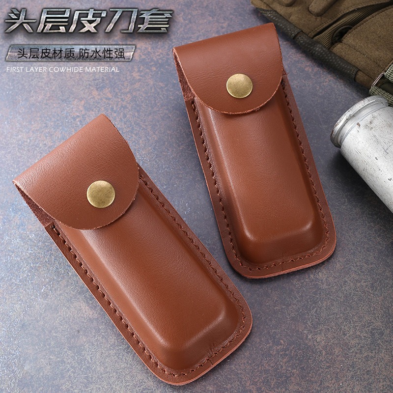 Genuine Leather Knife Sheath f - огляд і ціна Edc Carry Belt Leather