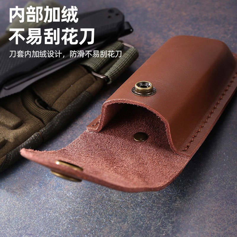 Genuine Leather Knife Sheath f - огляд і ціна Edc Carry Belt Leather