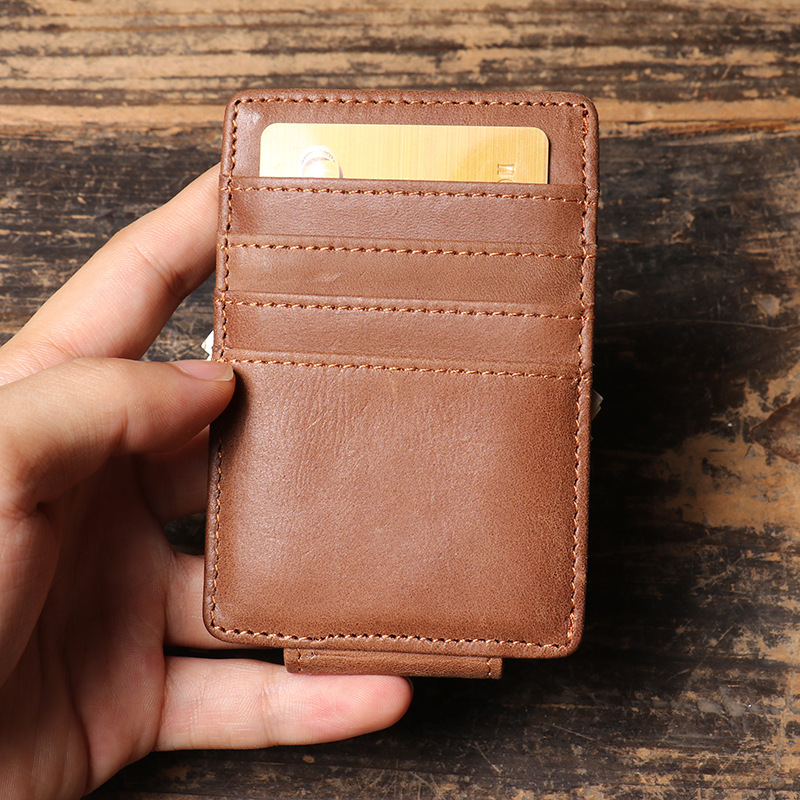 Men Slim Money Clip Wallet Lea - огляд і ціна Money Clip Magnetic