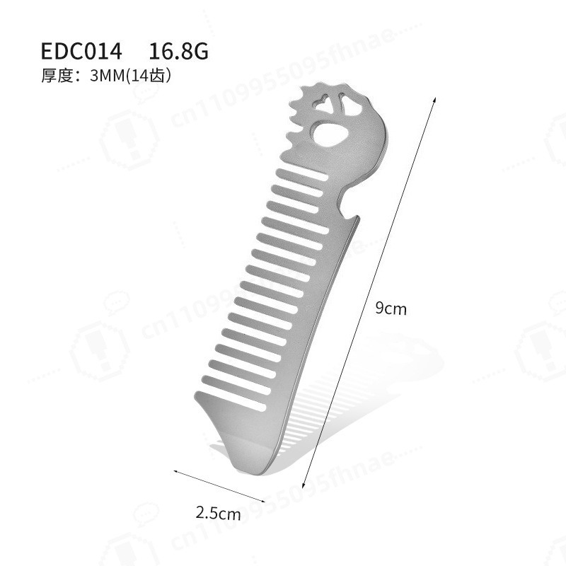Titanium Alloy Men Oil Head St - огляд і ціна Comb Pocket Titanium