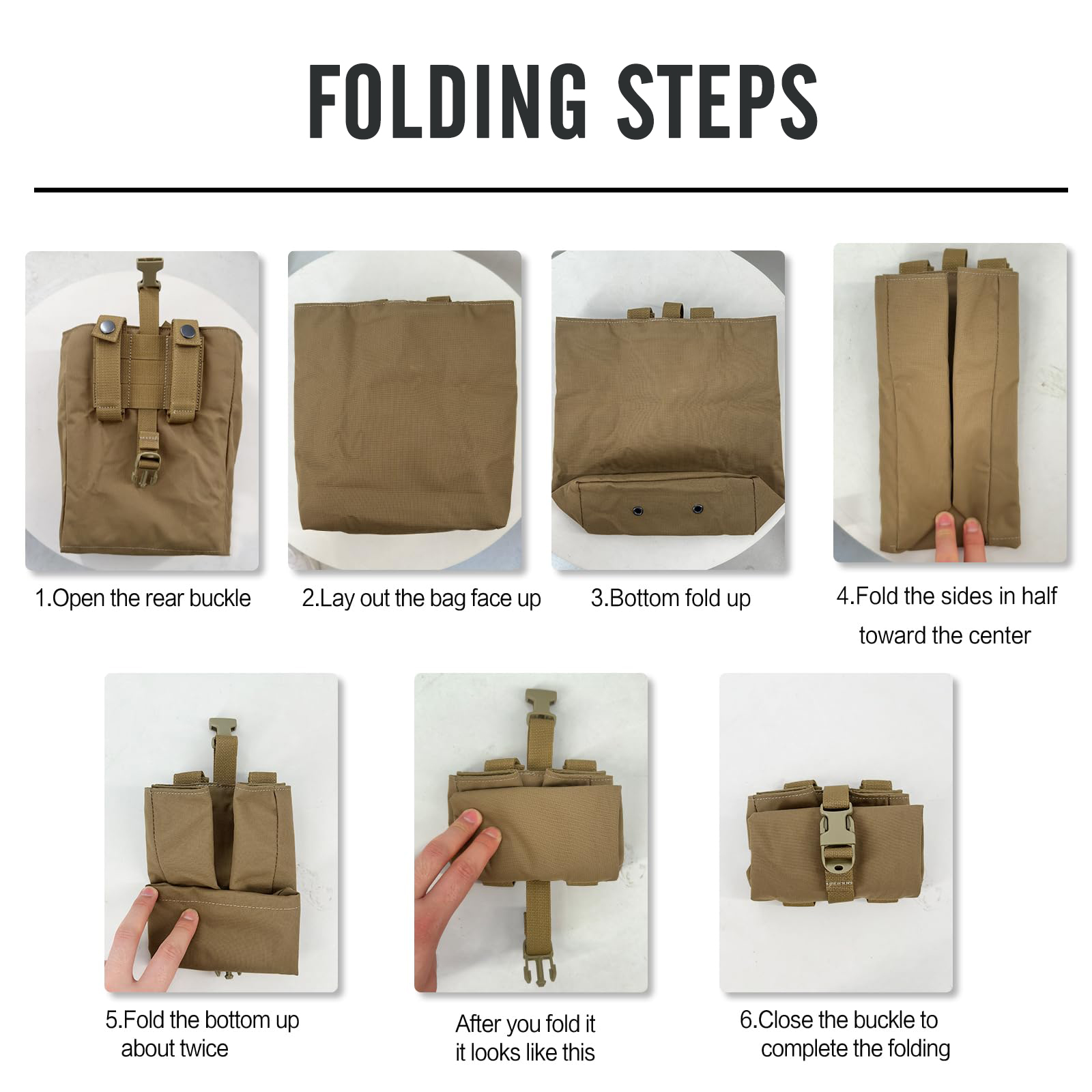 New Molle Folding Dump Drop Ma - огляд і ціна Edc Carry Belt Pouch