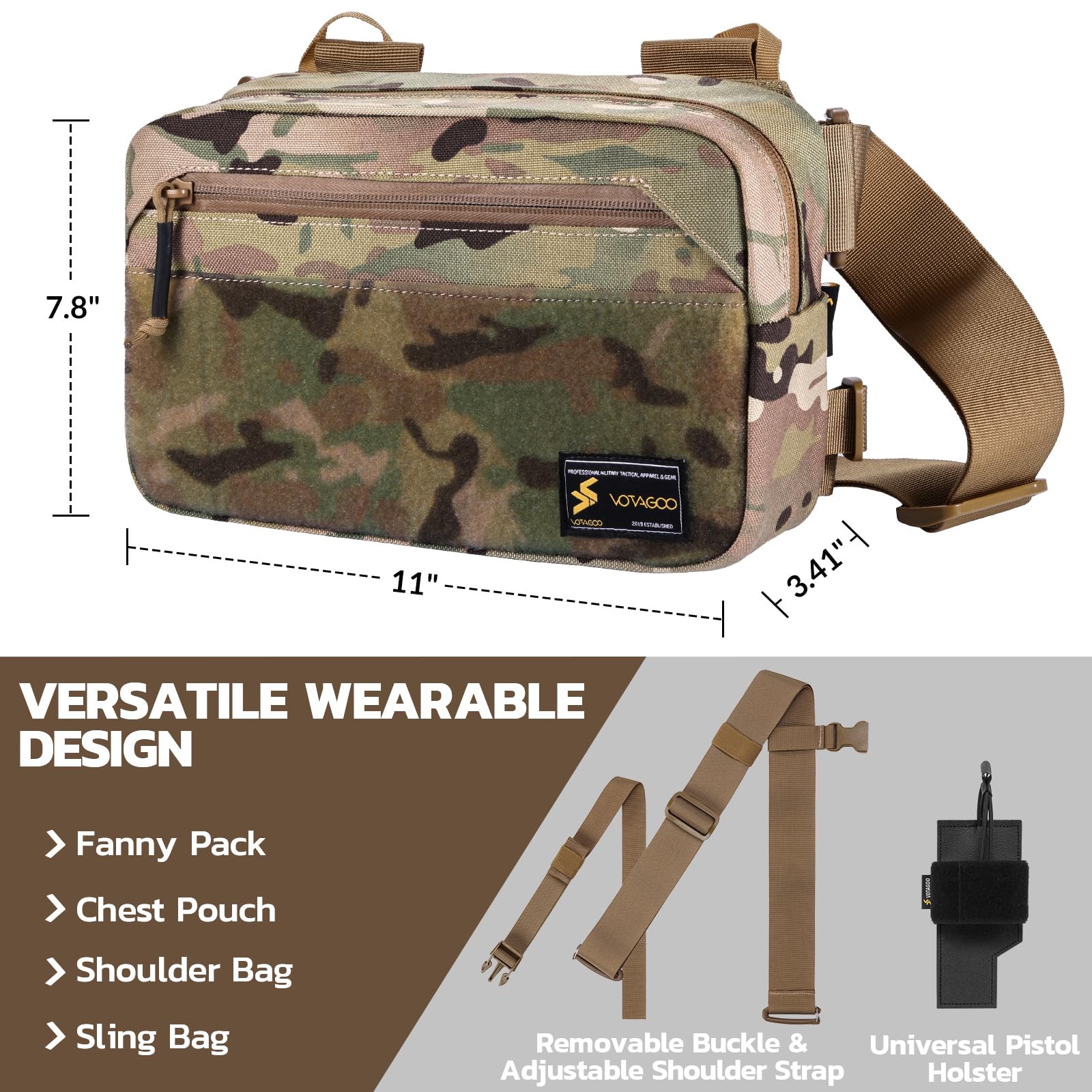 Tactical Fanny Pack, Concealed - огляд і ціна Edc Concealed Carry Fanny Pack