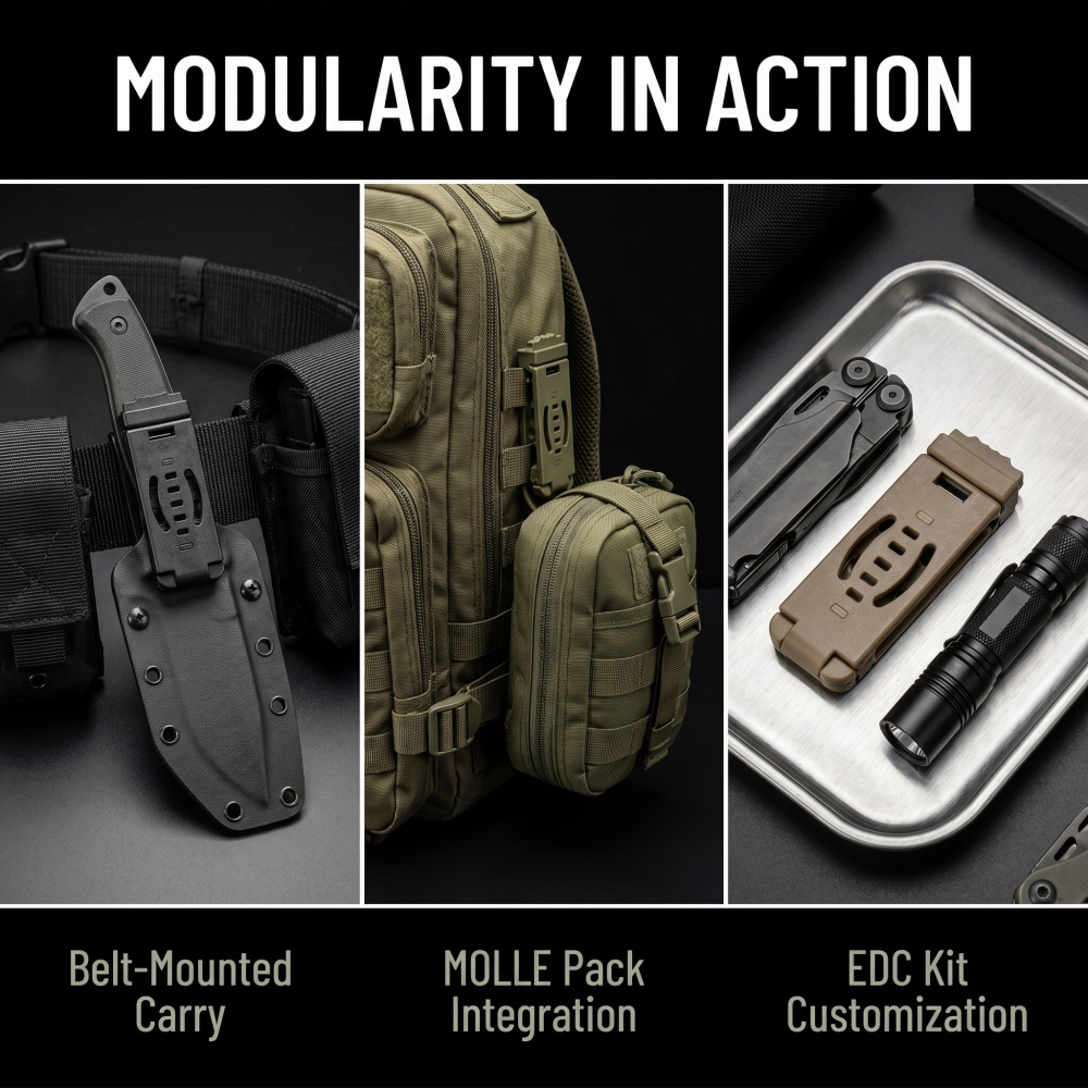 DIY Kydex Holster MOLLE Back C - огляд і ціна Edc Carry Clip