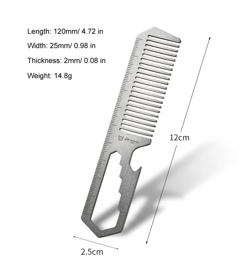 FEGVE Titanium Anti Static Com - огляд і ціна Comb Pocket Titanium