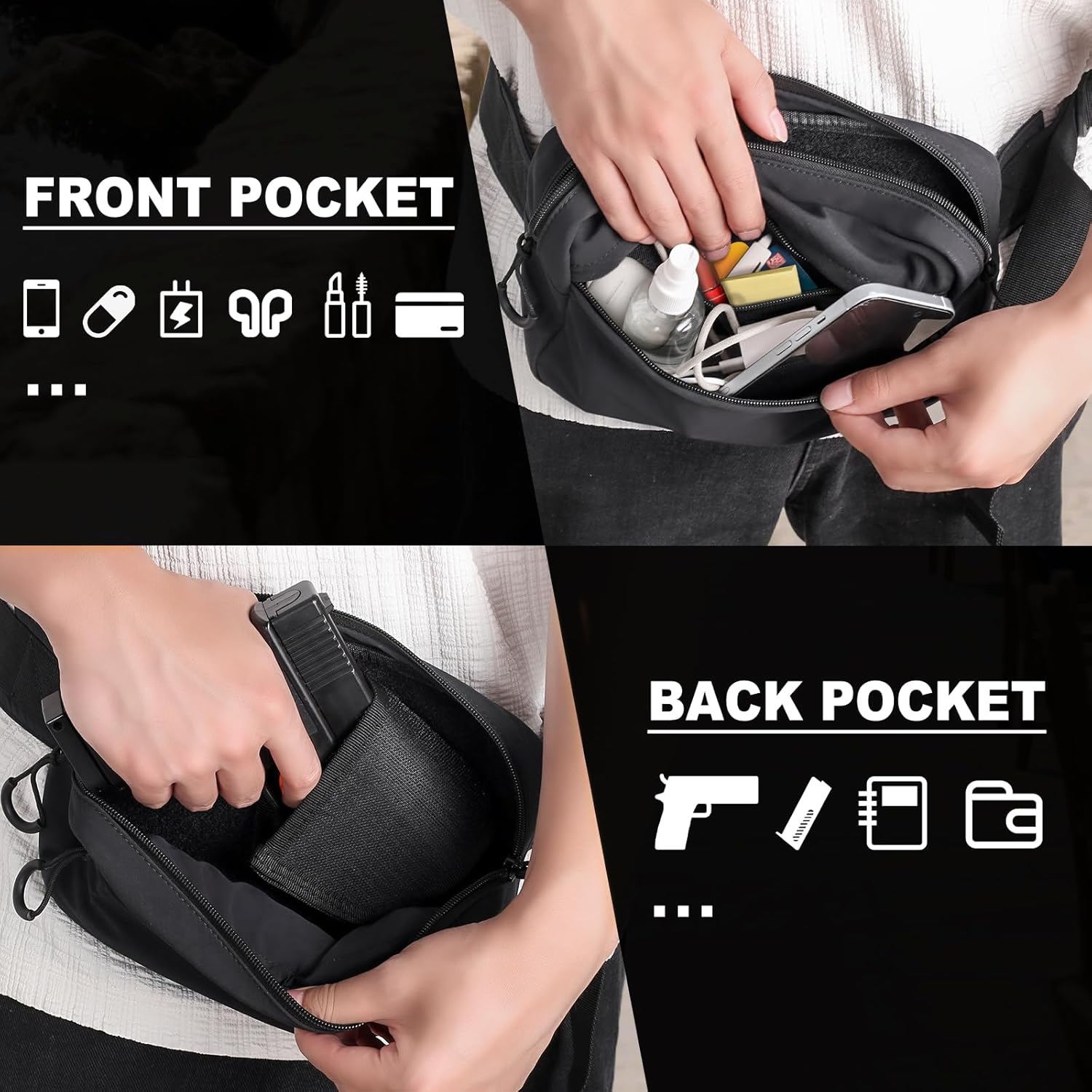 Tactical Fanny Pack with Holst - огляд і ціна Edc Carry Bag For Pistol