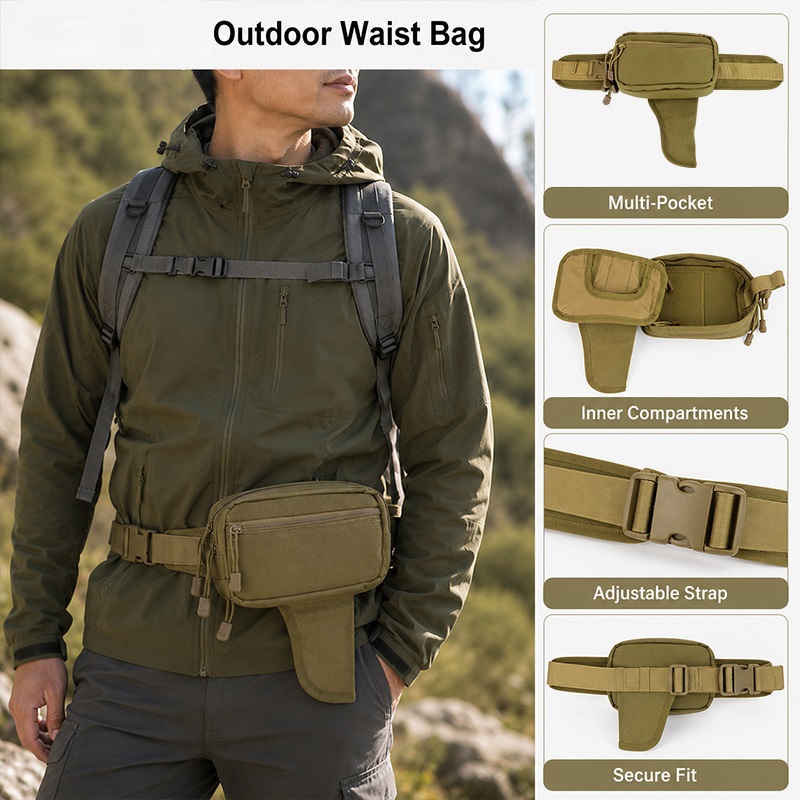 Multifunctional Waist Bag Nylo - огляд і ціна Edc Concealed Carry Fanny Pack