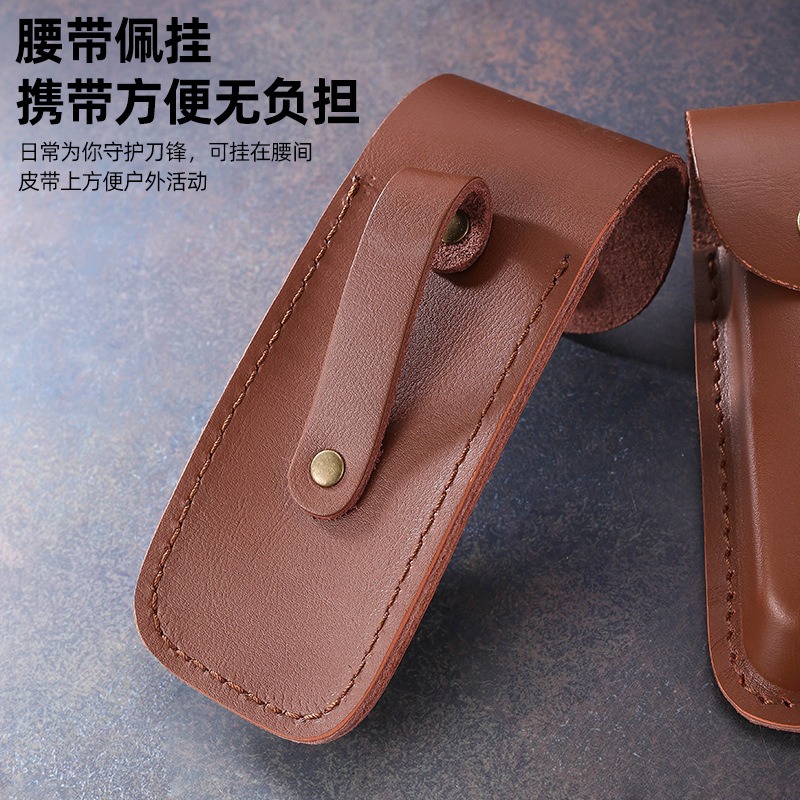 Genuine Leather Knife Sheath f - огляд і ціна Edc Carry Belt Leather